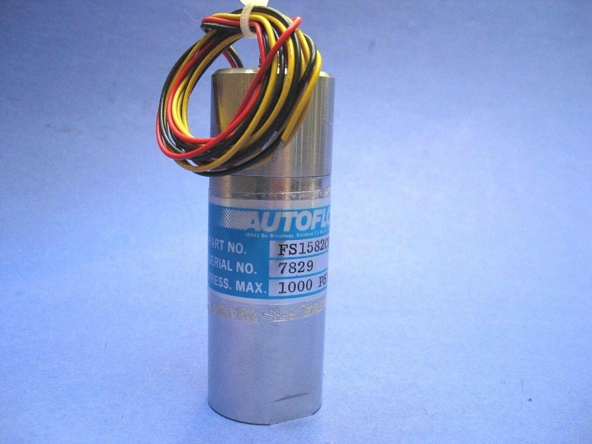 Used Autoflow FS1582CB-5 Flow Switch for High Flow Liquid, Buna-N Seal, Used