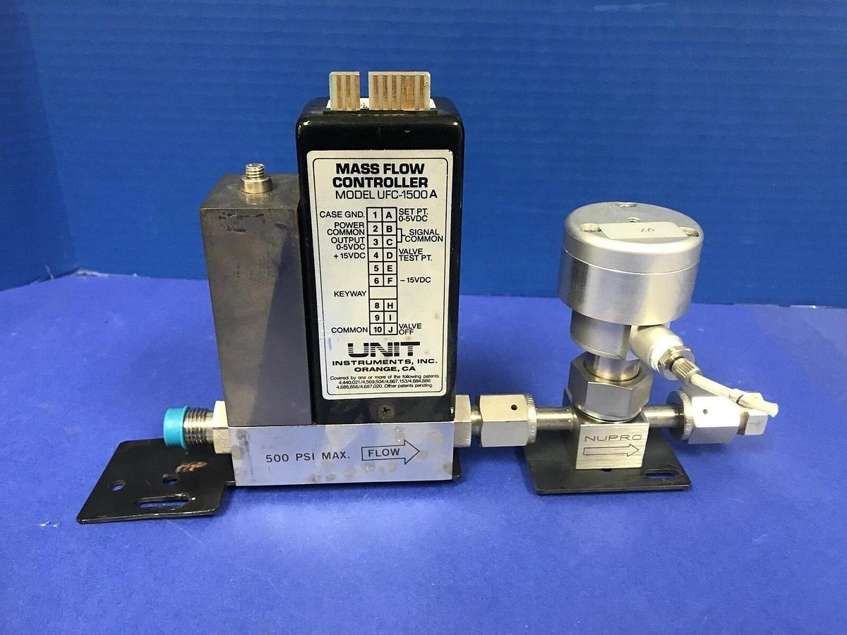 Used Unit UFC-1500A MFC Assy, N2, 10 SLM w/ SS-4BK-V51-1C Valve, Used