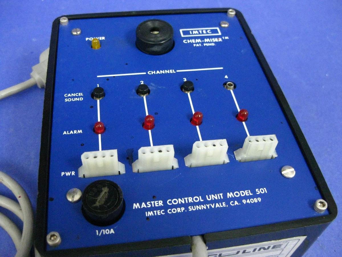 Used IMTEC Acculine Chem-Miser MCU Master Control Unit Model 501, 20-00-027, Used