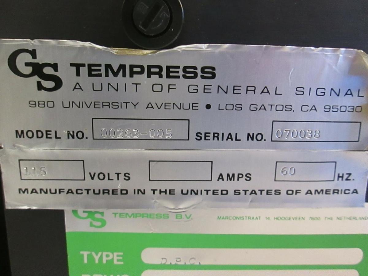 Used Tempress Model 00263-005 PCB Cage, 115V, 60Hz, Used