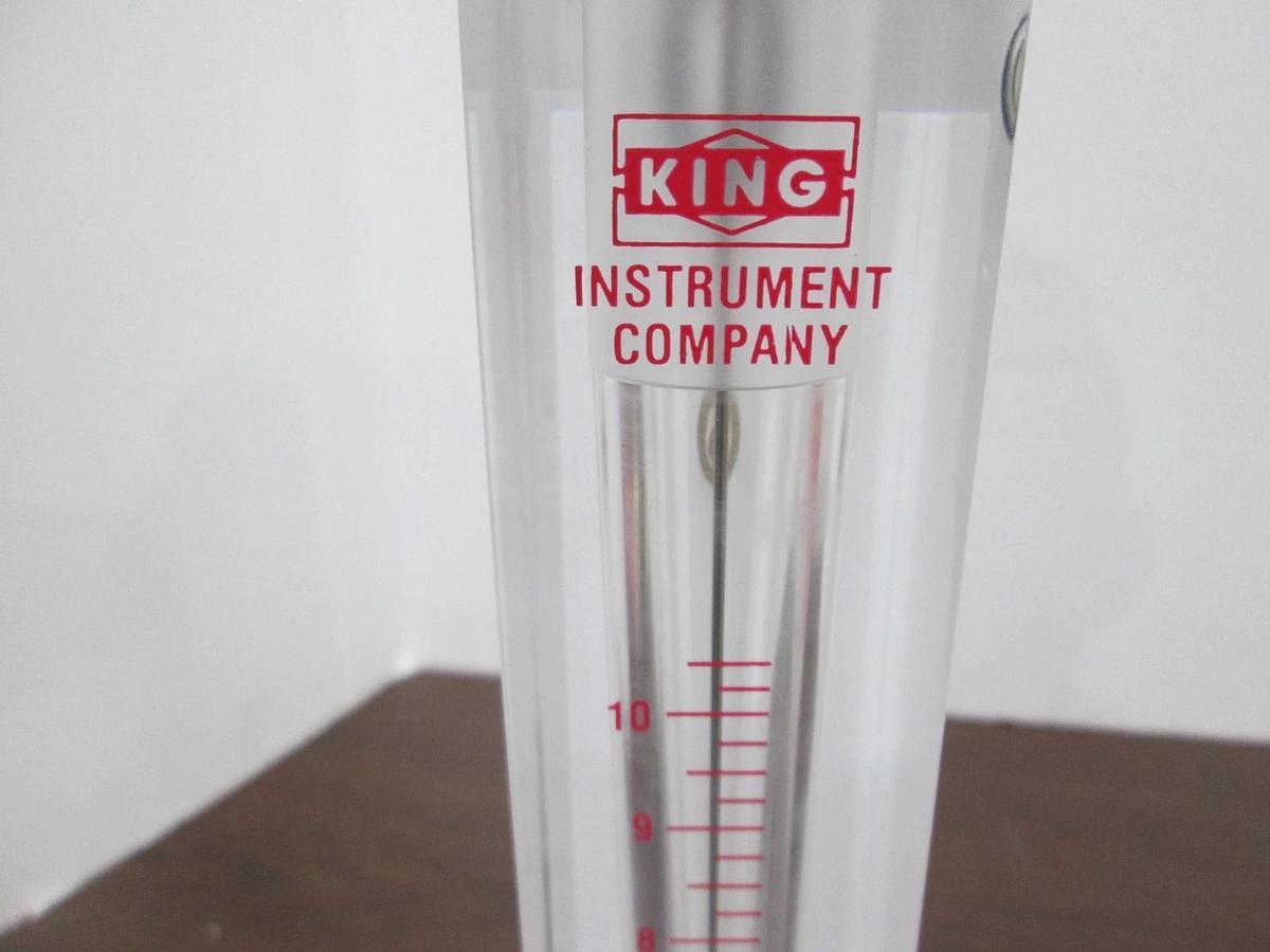 Used King Instrument, Sp. Gr. 1.0, 0.5-10.5 GPM, Flowmeter, Used