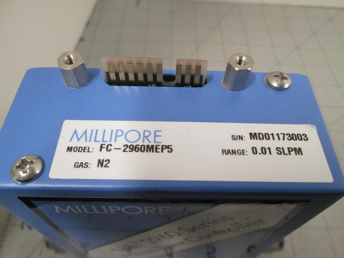 Millipore, FC-2960MEP5, N2. 0.01 SLPM, Mass Flow Controller, New