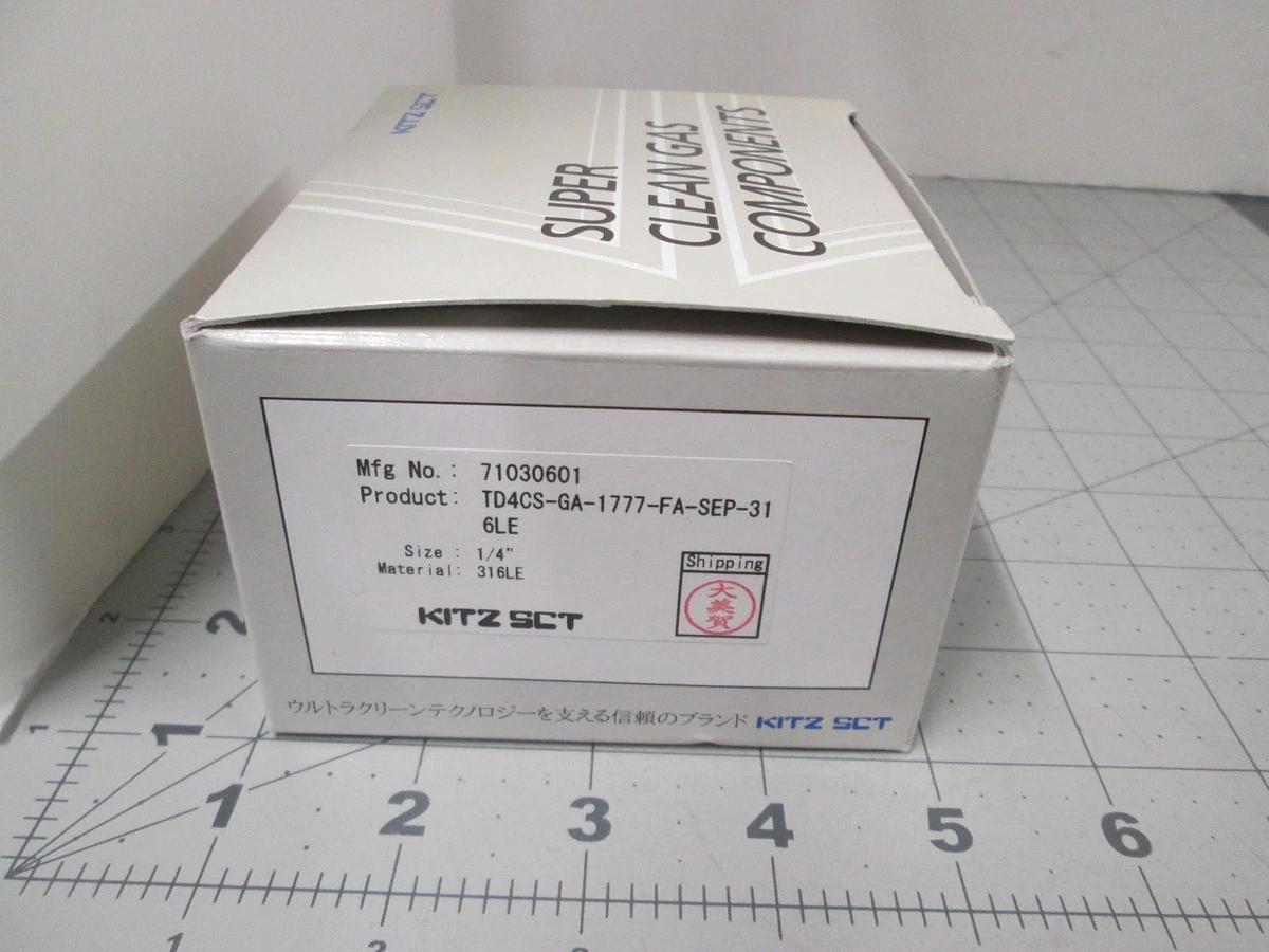 Kitz, SCT, TD4CS-GA-1777-FA-SEP-316LE, Diaphragm Valve Type 71030601, New