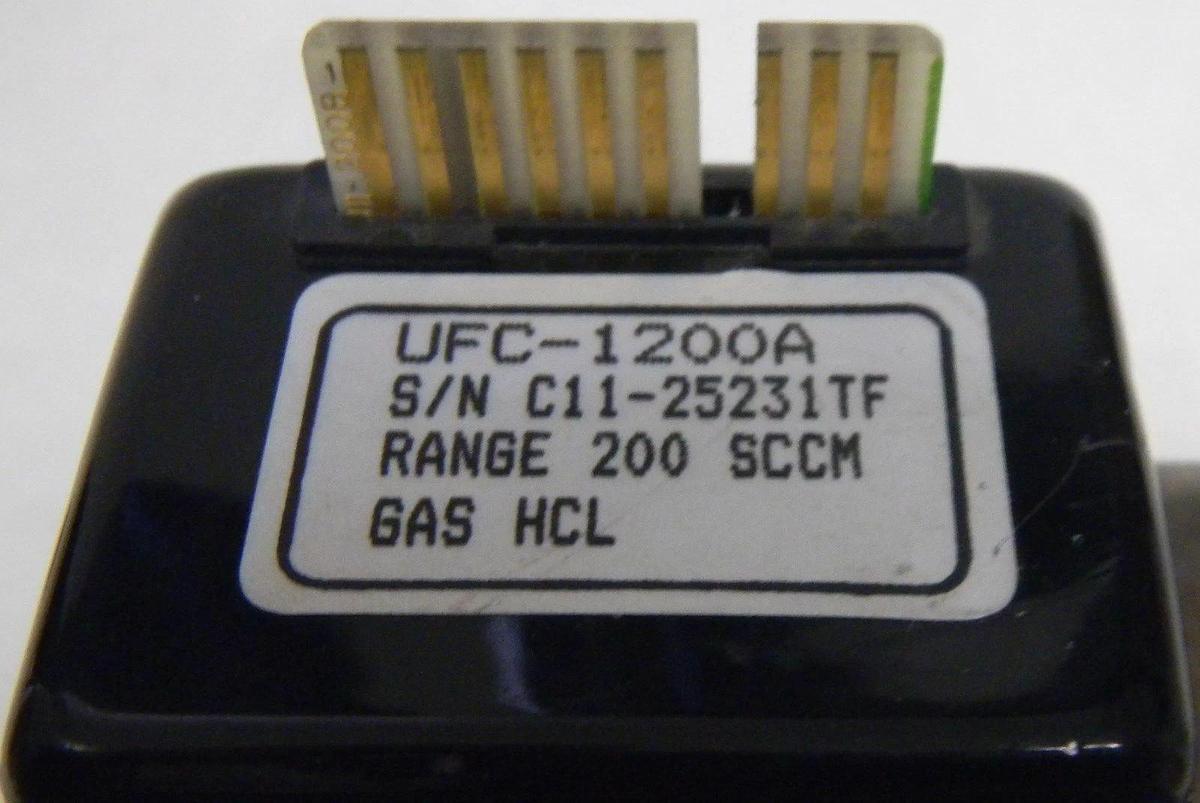 Used Unit UFC-1200A Mass Flow Controller, Gas- HCL, Range- 200 SCCM, Used