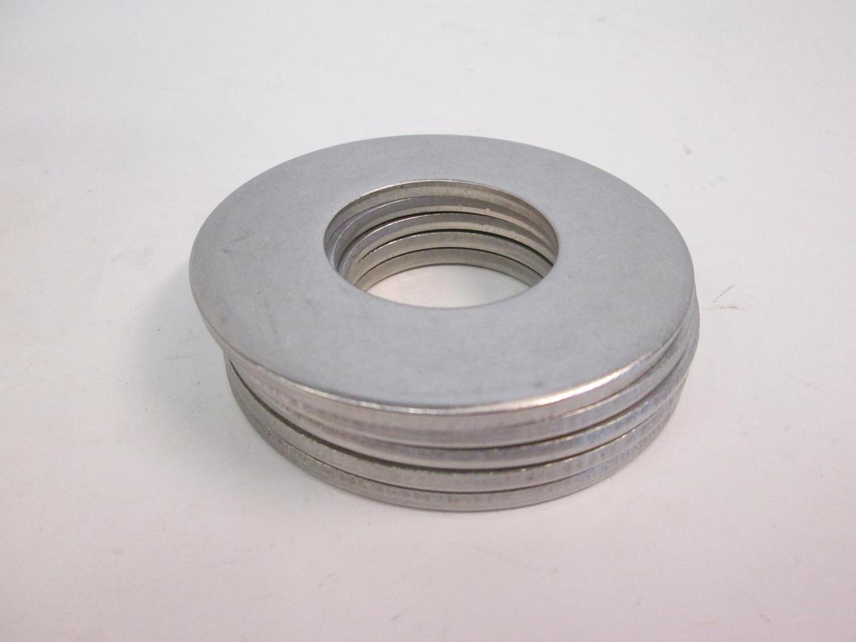 Used McMaster 18-8SS Flat Washers, 1 1/8, Lot of 5