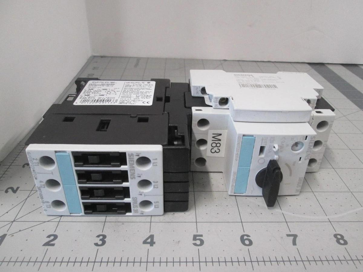 SIEMENS 3RV1021-4DA10, Circuit Breaker for Motor Protection w/ Contactor, New