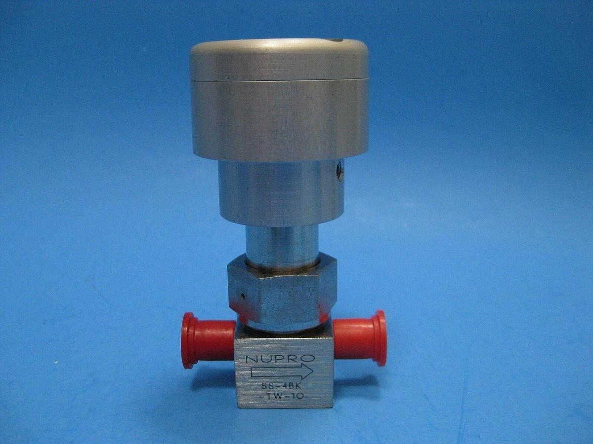 NUPRO Pneumatic Bellows Sealed Valve SS-4BK-TW-1O, Butt Weld Ends