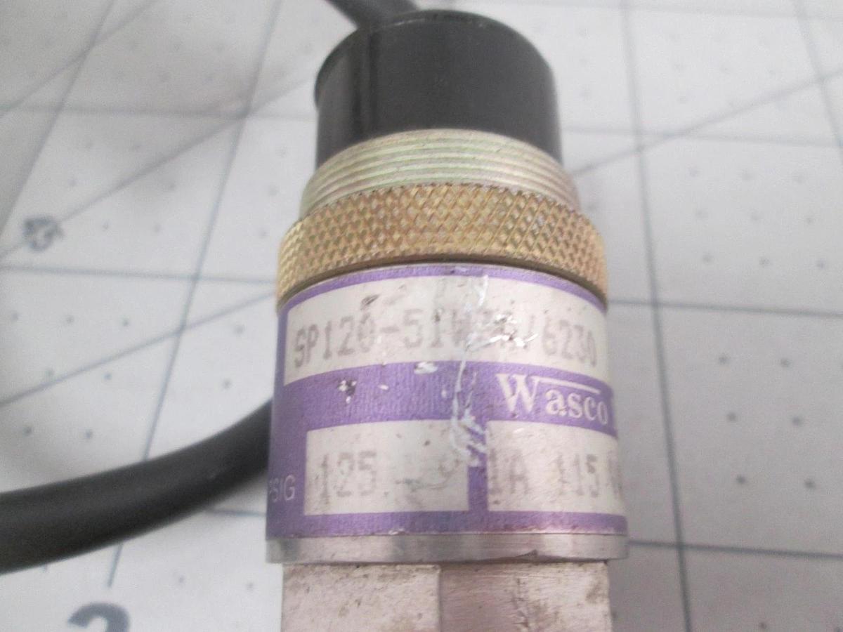Used Wasco, SP120-51W/6230, 125 PSIG, 115 VAC, Pressure Switch, Used