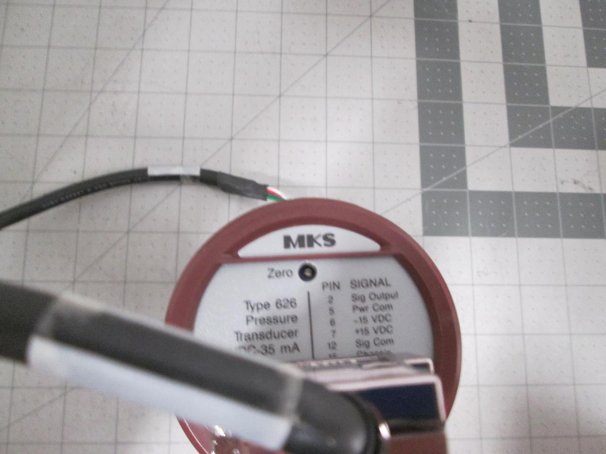 Used MKS Baratron, 626A13TBE, Type 626 Pressure Transducer 1000 Torr, Working