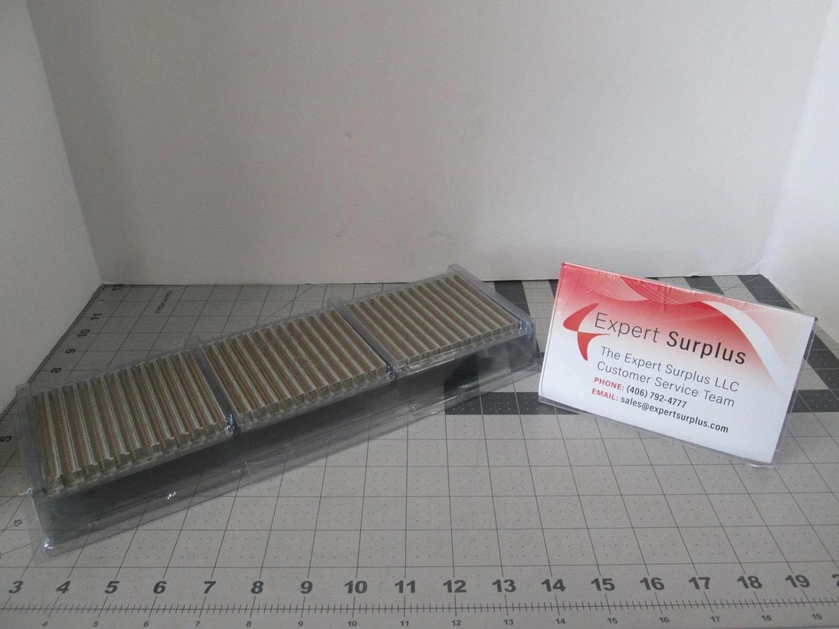 ERNI Electronics, Connector Header 64-Pin, Male Straight 2 Row, New, Lot of 36