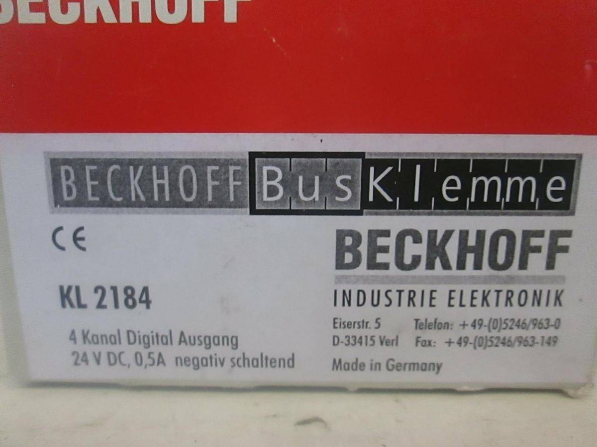 Beckhoff, Communication Module, KL2184, New In Box, Lot of 10