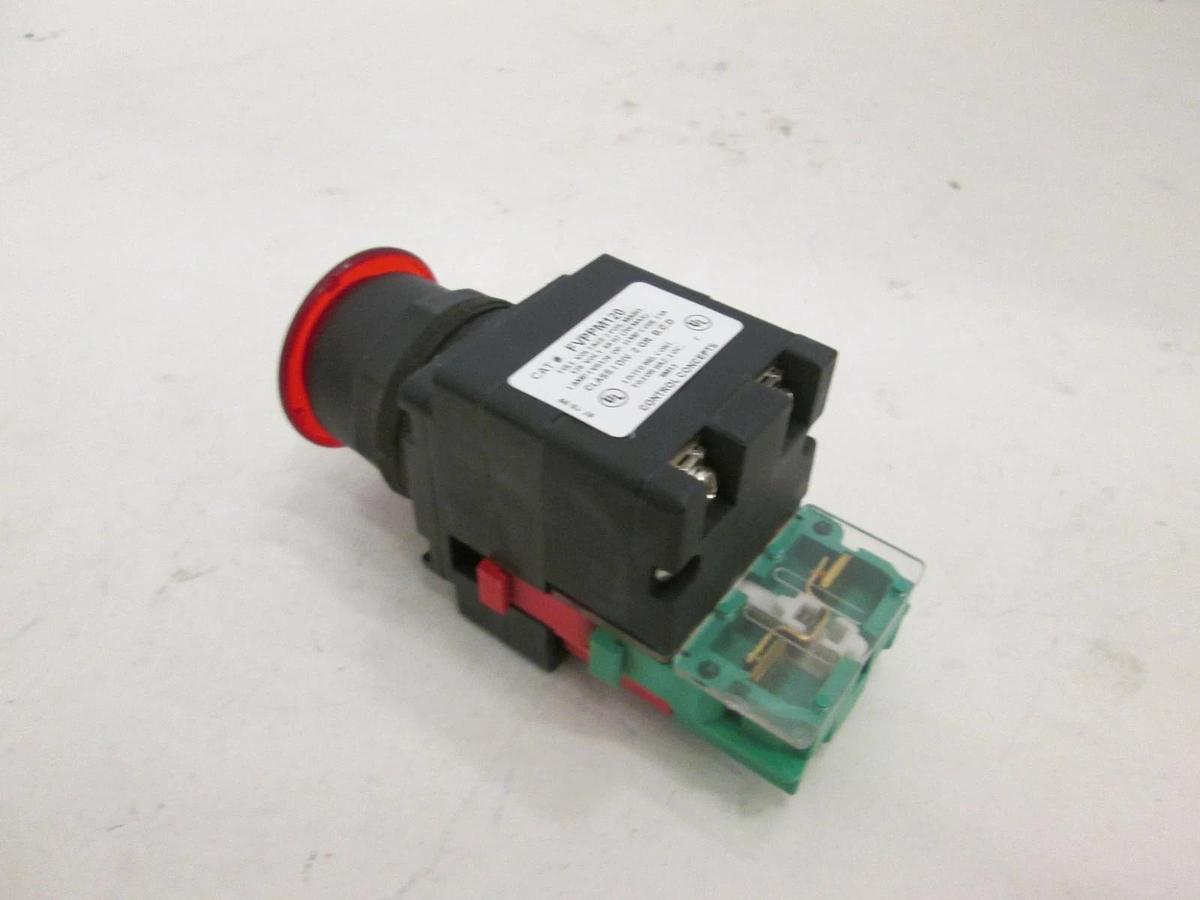 Used Control Concepts, Red Push Pull Switch, FVPPM120, Used