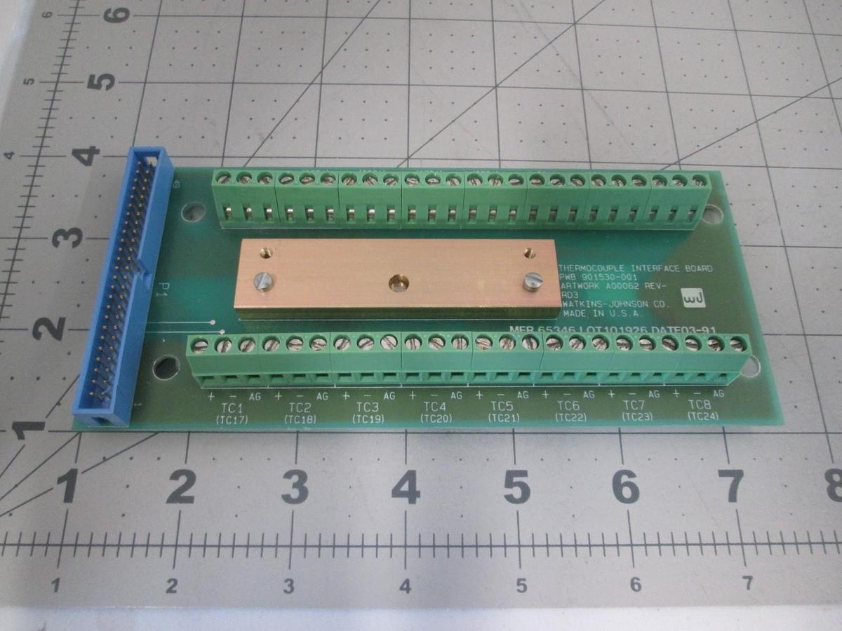 Used Watkins Johnson, 901530-001, Thermocouple Interface Board, New