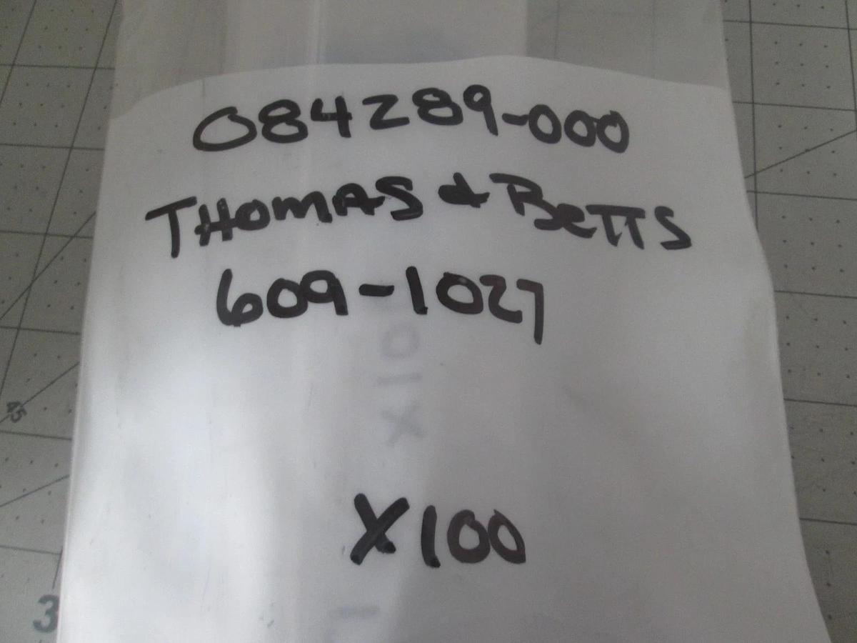 Thomas Betts, 609-1027, 10 POS, Male, Header Connector, New, Lot of 100
