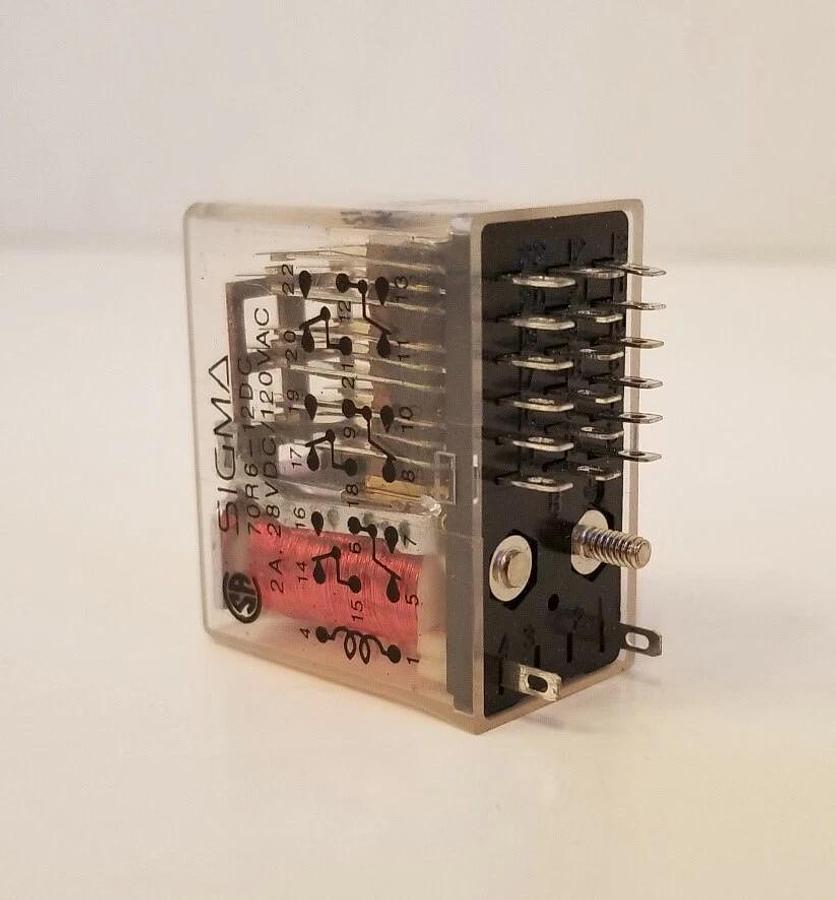 Used Sigma 70R6-12DC, 2A, 28VDC Relay, Used