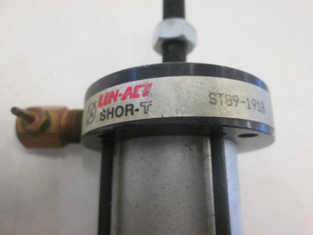 Used Lin-Act, Shor-T Pneumatic Cylinder, ST89-1918 w/ STCTM-1.125X1.5-4, Used
