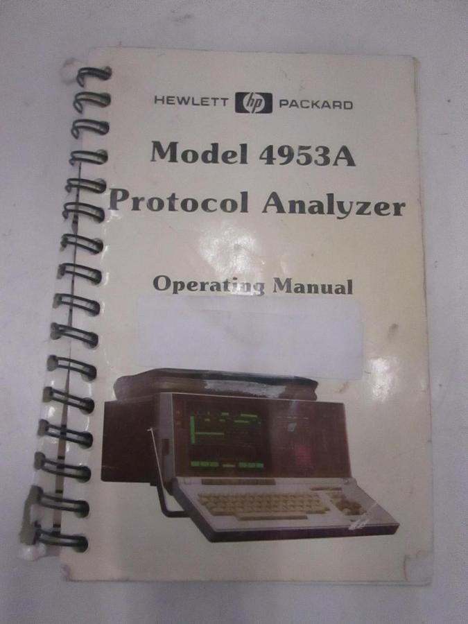 Used HP Model 4953A Protocol Analyzer Operating Manual, Used
