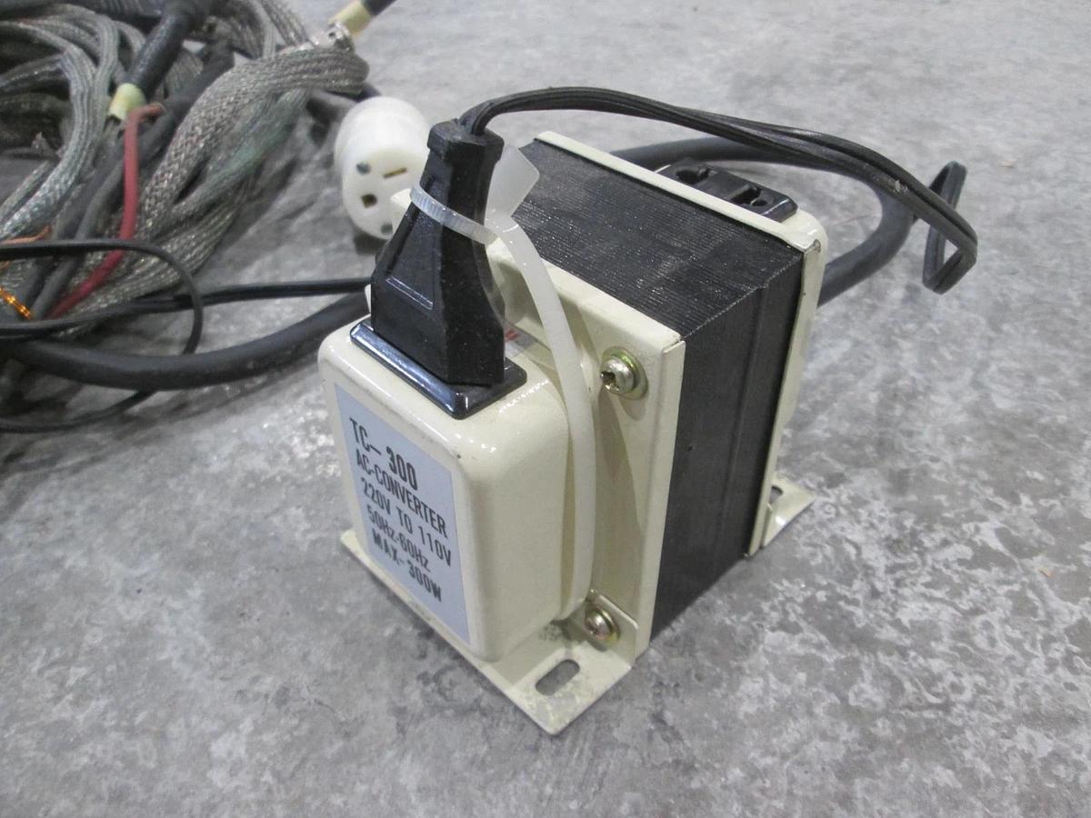 Used TC-300, AC Converter, 220V to 110V, w/ Cables, Used