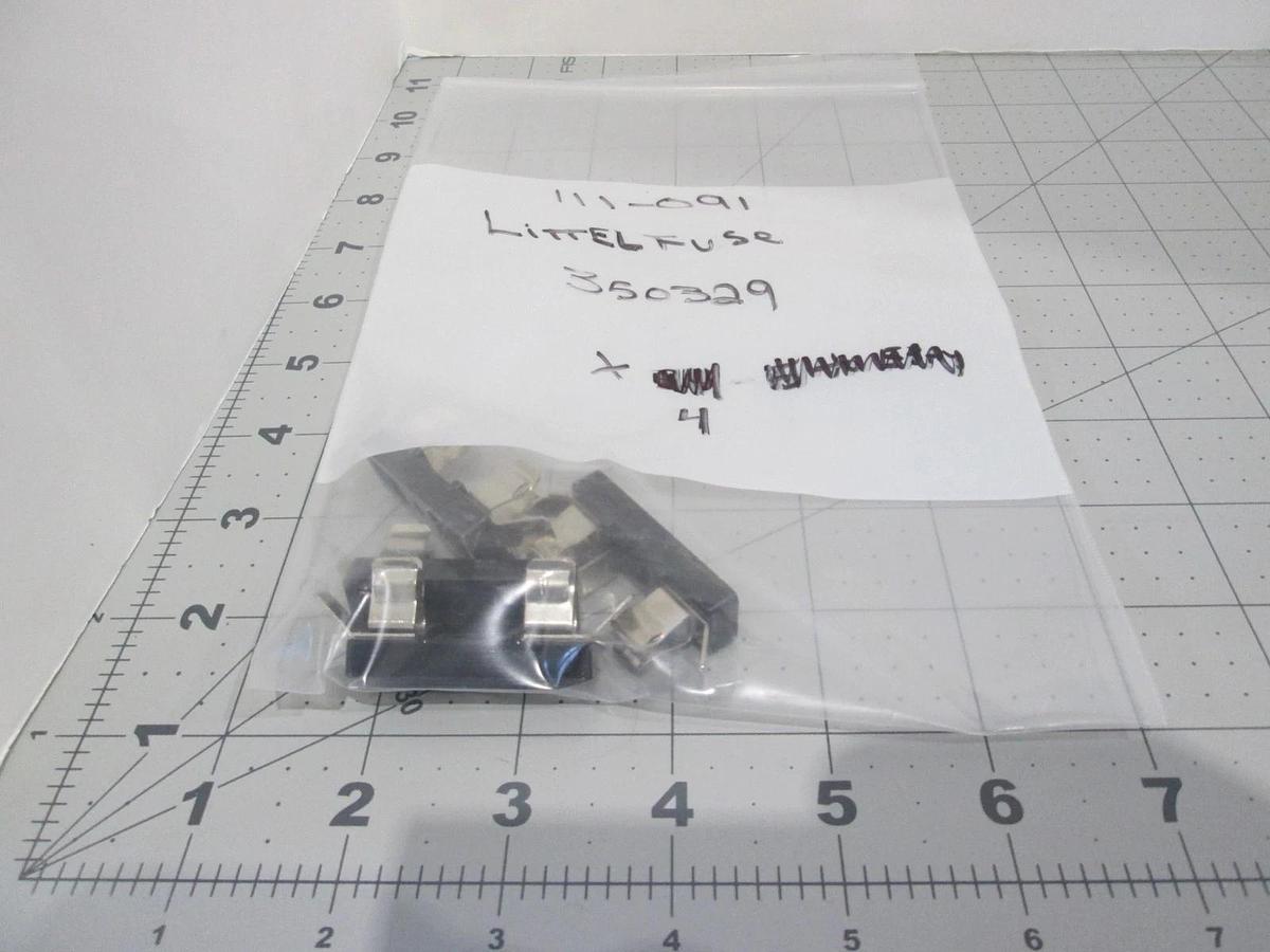 Littelfuse, Single Chassis Mount Fuse Holder, Series 357, New, Lot of 4
