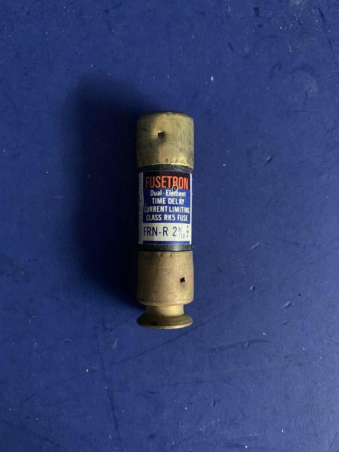 Fusetron FRN-R 2 8/10 Time Delay Current Limiting Fuse 250VAC, Lot of 21