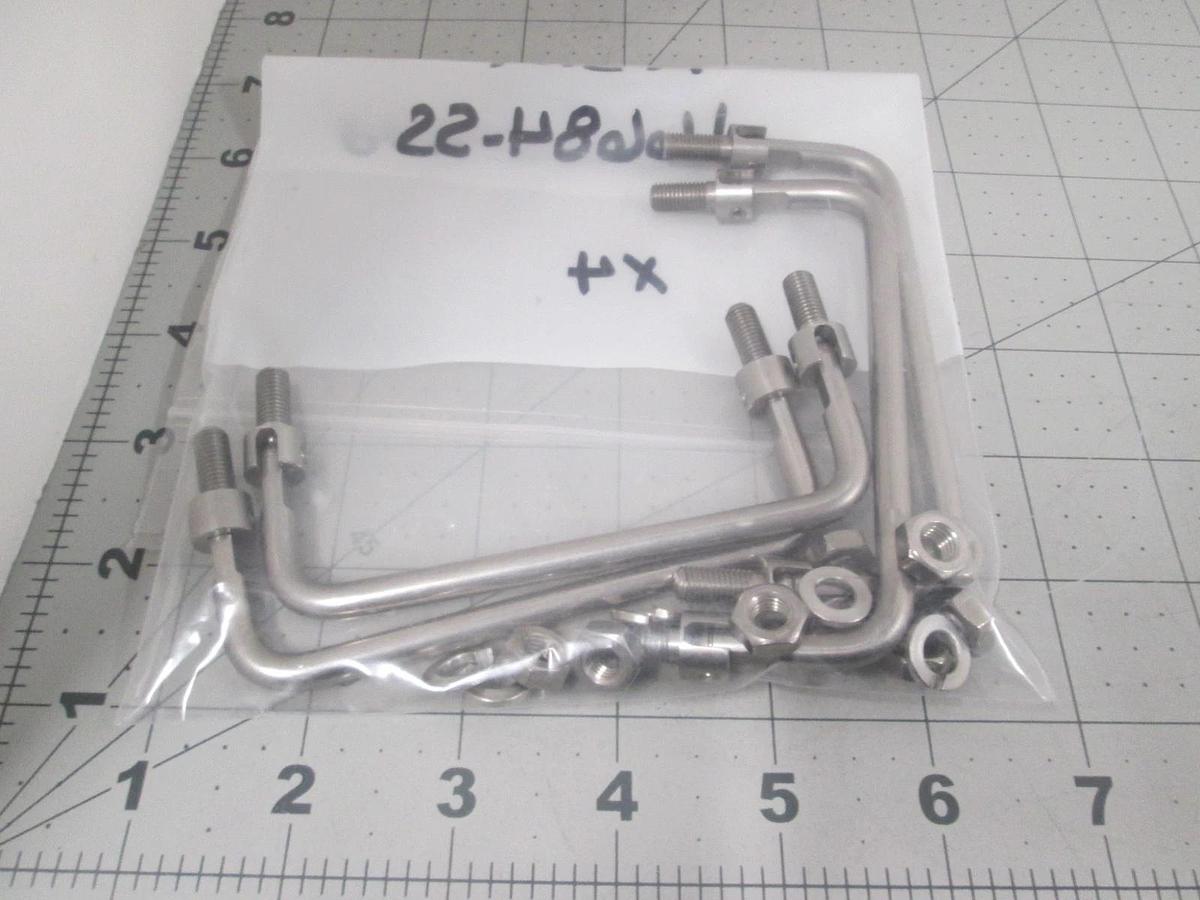 ASM, 16684-SS, Handle Pull, Folding, 1/4-28 Threaded Screw Studs, New, Lot of 4