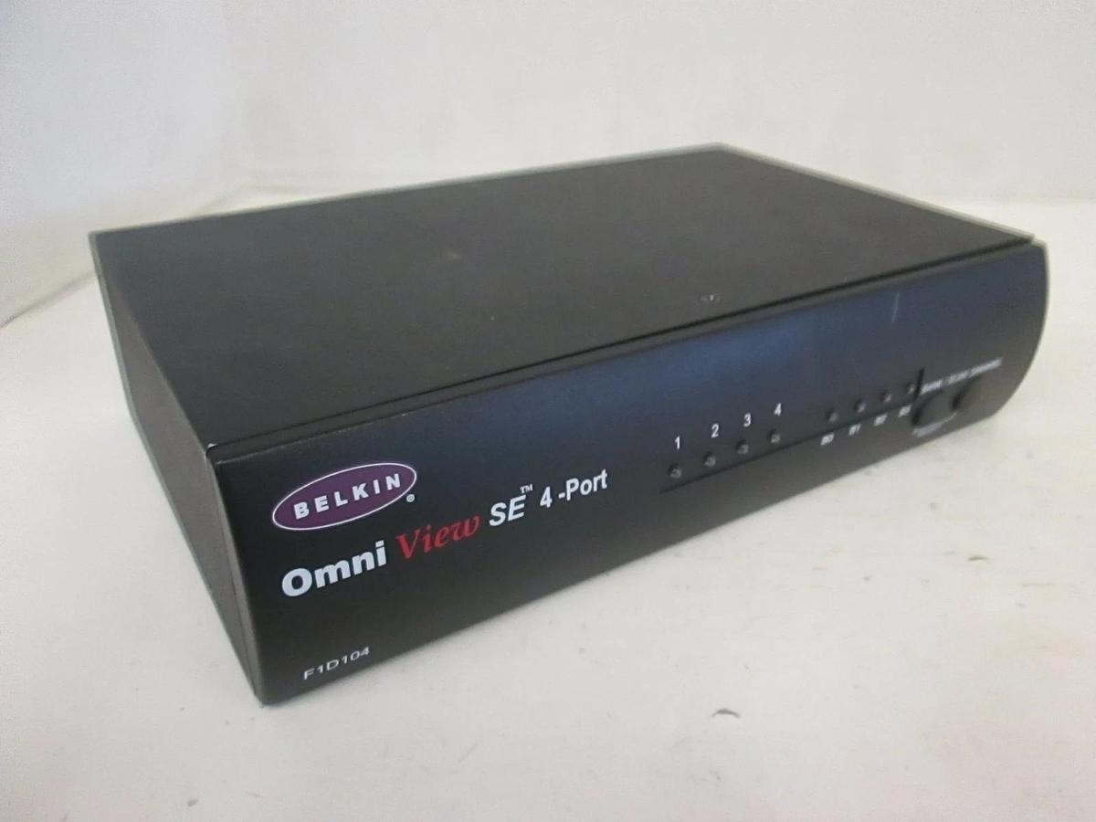 Used Belkin, Omni View SE 4-Port, F1D104, Used