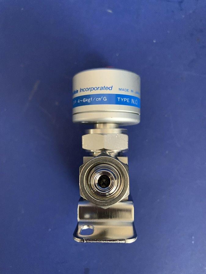 Used Fujikin Mega-Mini LA Pneumatic Valve, N.O., 1/4" F UJR, FP-SD-71-6.35-2, Used