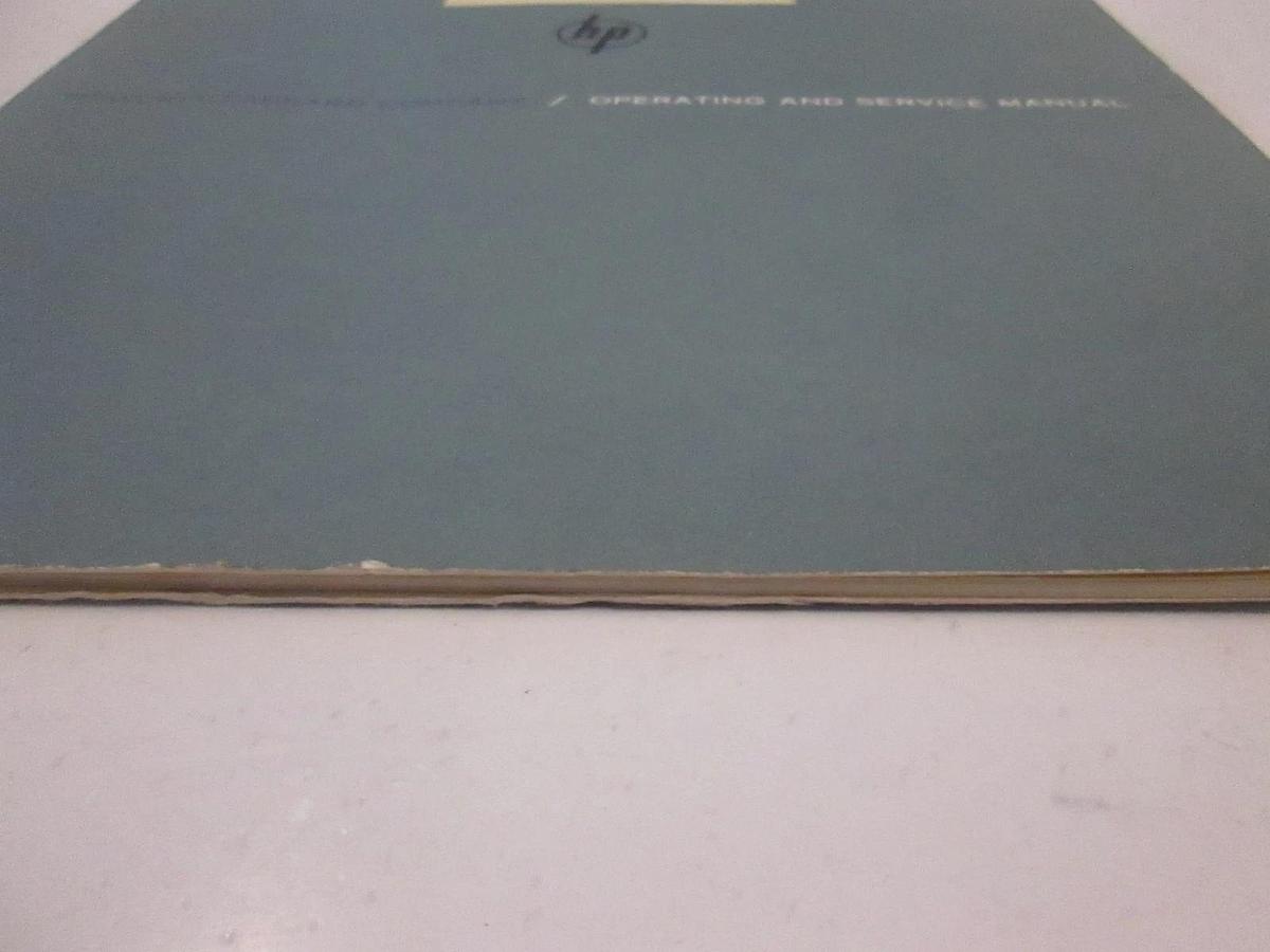 Used HP Model 510A Mixer Operating and Service Manual, Used