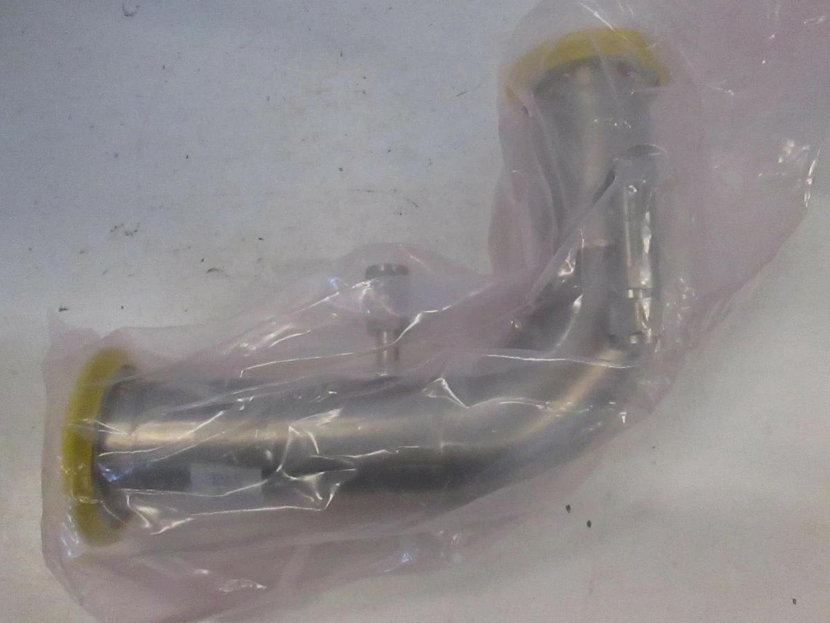 Used AMAT, 0050-37209, Stainless Steel Elbow Vacuum Tube with Single Port, New