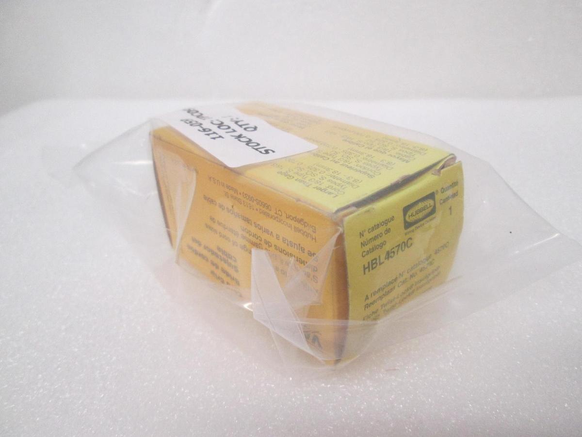 Hubbell, HBL4570C, Twist Lock Plug, 116-059, New