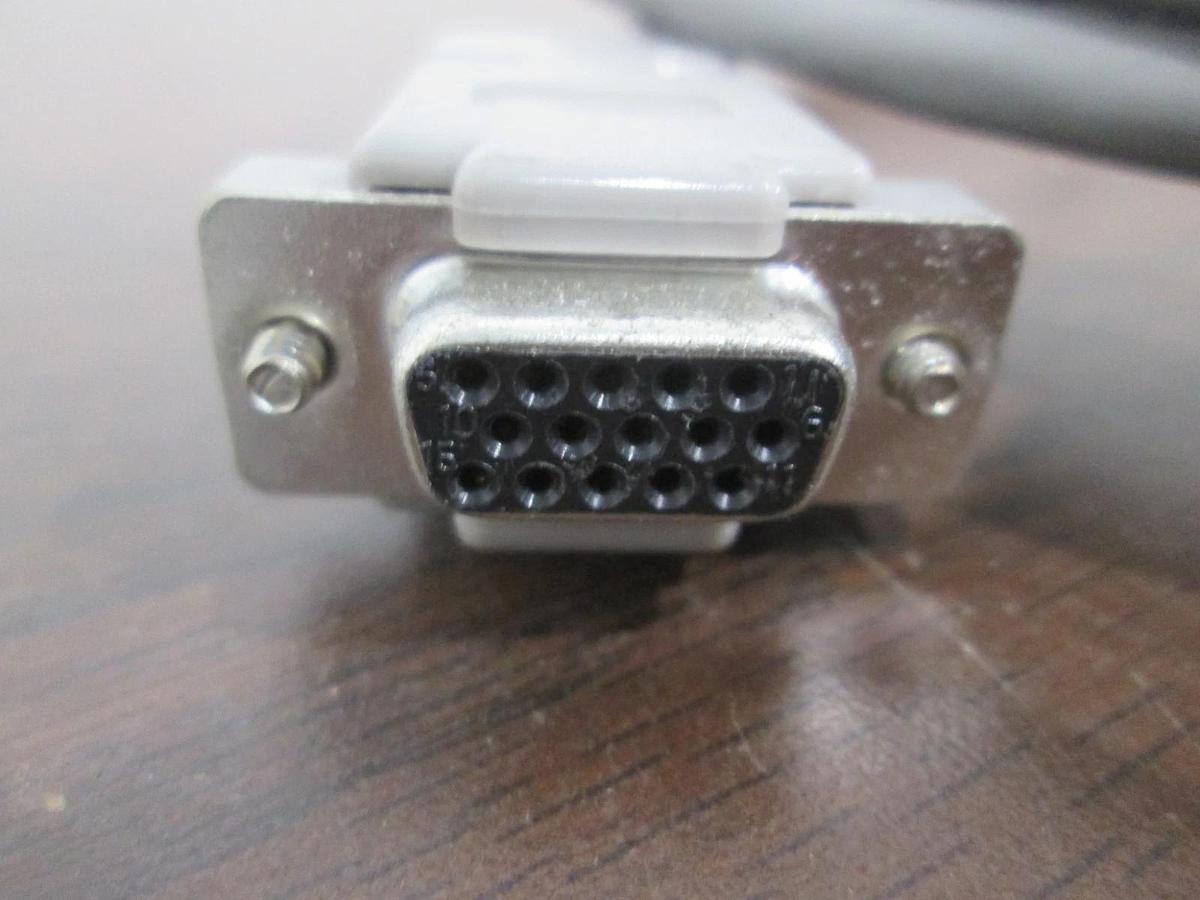 Used MKS, CB252-2, Valve Controller Cable, 15 Pin Female to 9 Pin Male, Used
