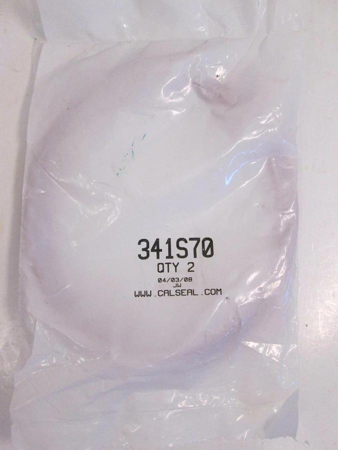 Used California Seal, 341S70, Silicone Red, O-Ring Lot of 2