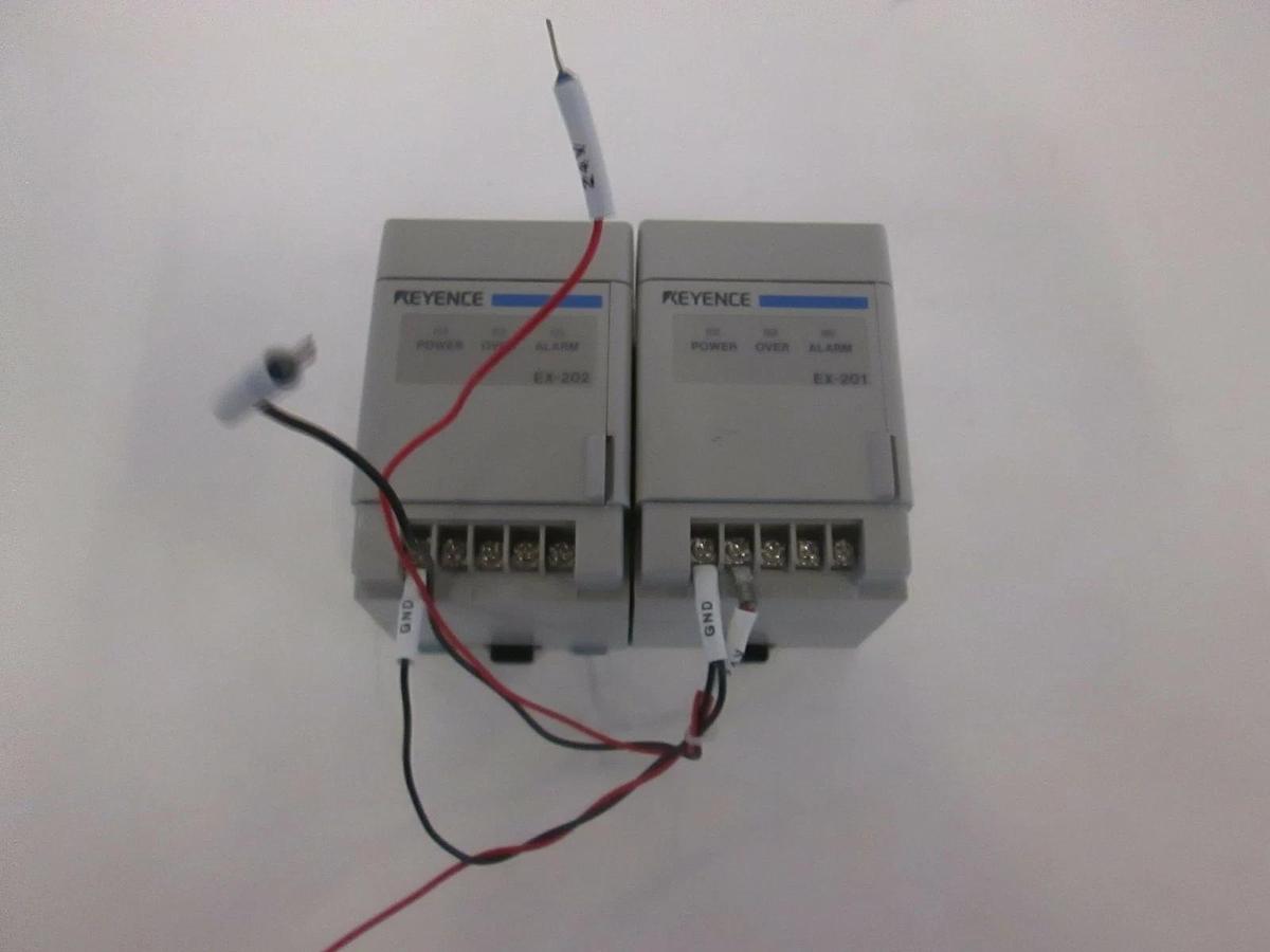 Used Keyence, EX-201 and EX-202 Motion Detector and Controller, Used
