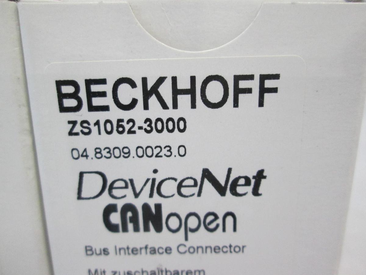Beckhoff, ZS1052-3000, DeviceNet Interface Connector, New, Lot of 2