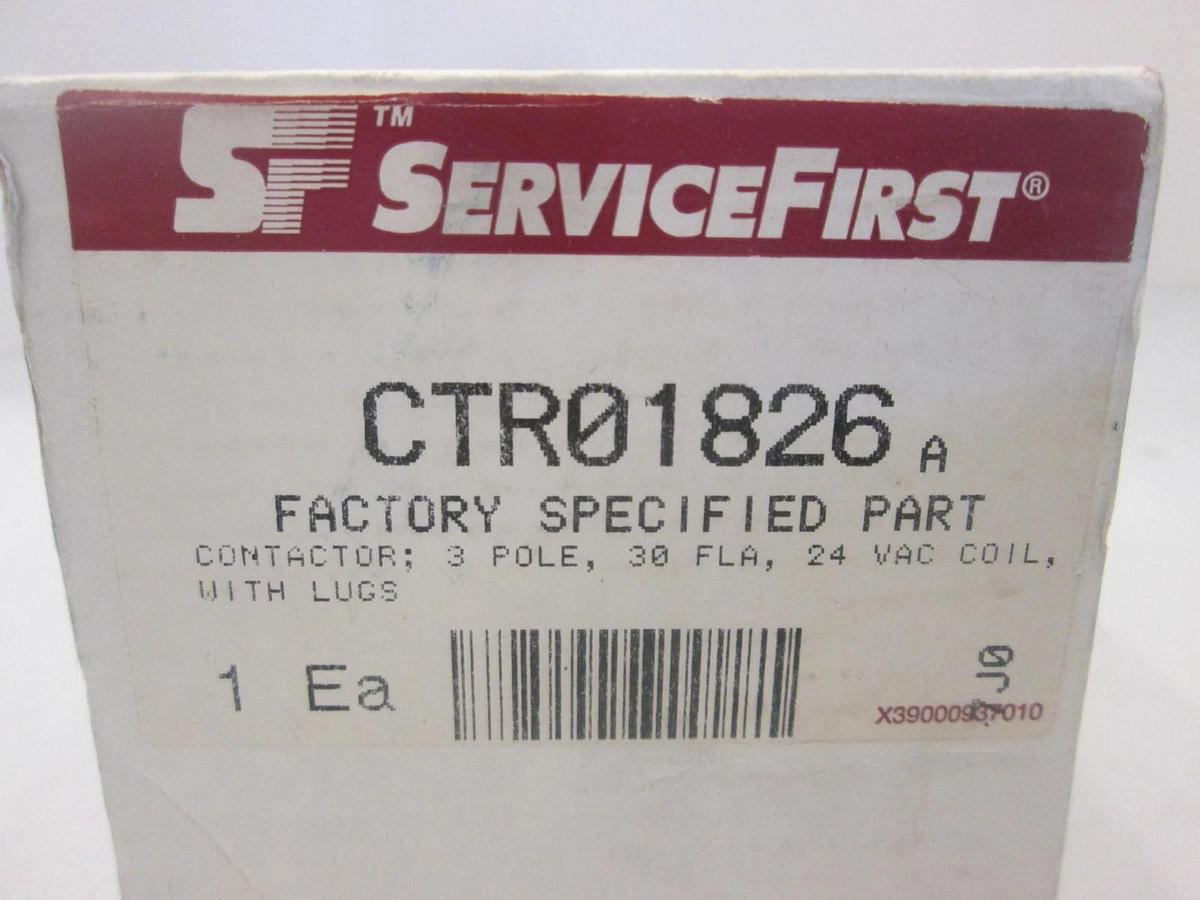 Service First, CTR01826, Contaactor, 3 Pole, New