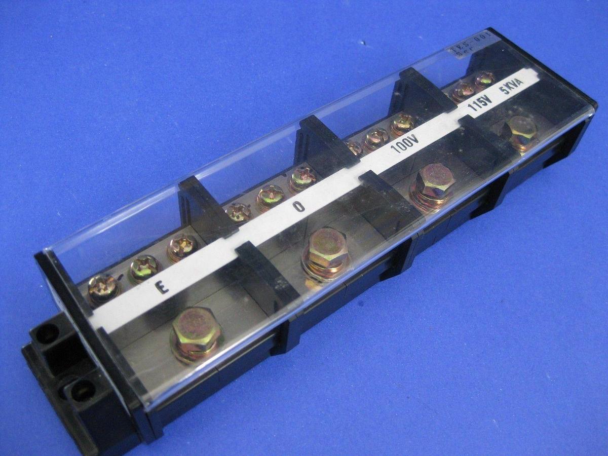Used Kyoritsukeiki CKT-100 Terminal Block Strip 660V 100A 3 Pole & 4 Pole - LOT of 2