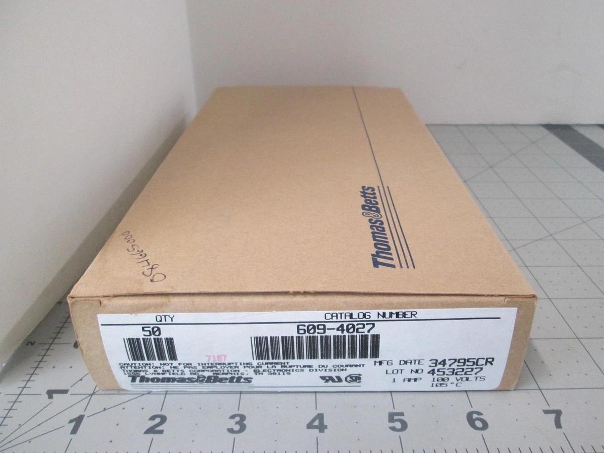 Thomas Betts, 609-4027, Header Connector, New, Lot of 50