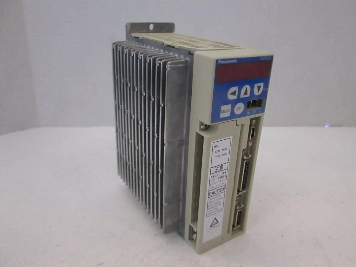 Used Panasonic AC Servo Driver MSD021A1XX04, 200W, Used