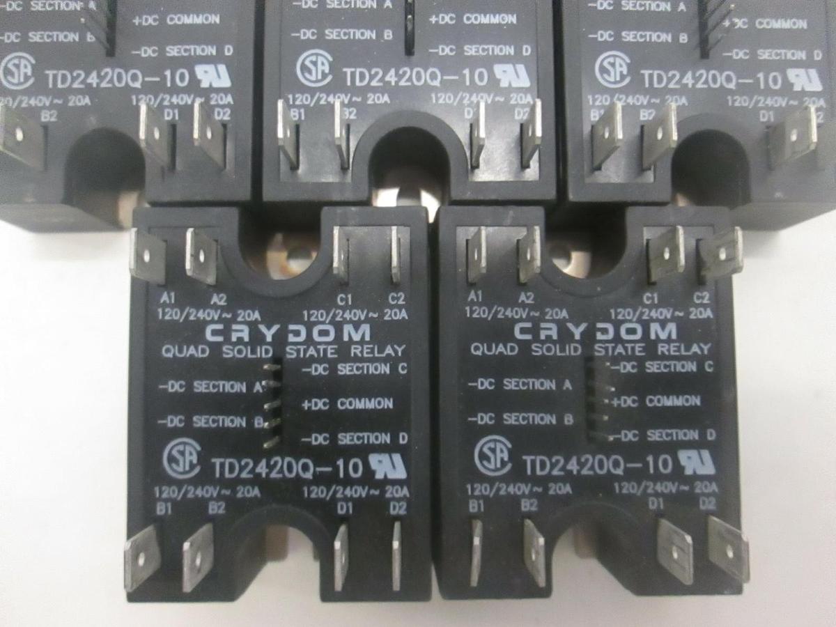 Used Crydom, Quad Solid State Relay, TD2420Q, Used, Lot of 5
