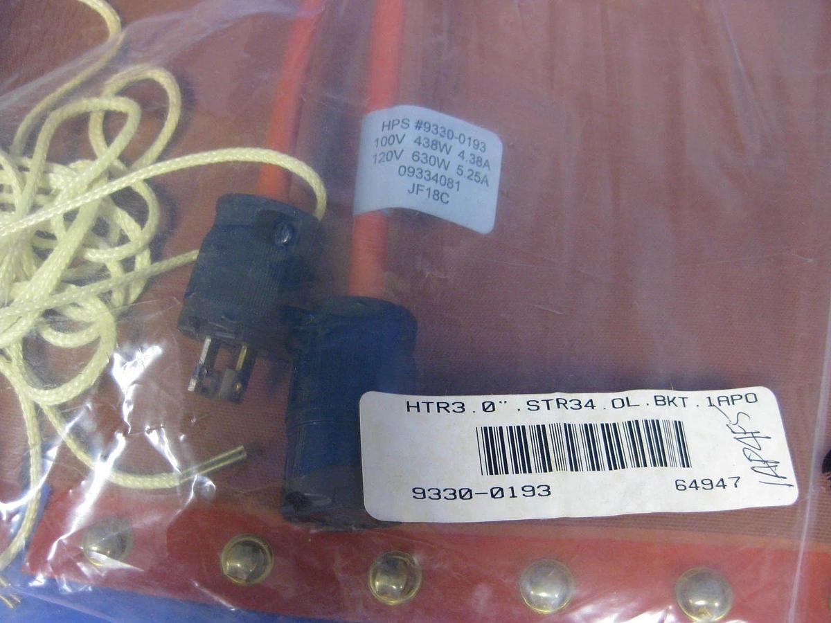 HPS 9330-0193 Heater Jacket for 3" x 34"L Vacuum Pipe, NEW