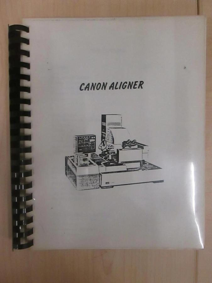 Used Canon Aligner Manual, Used