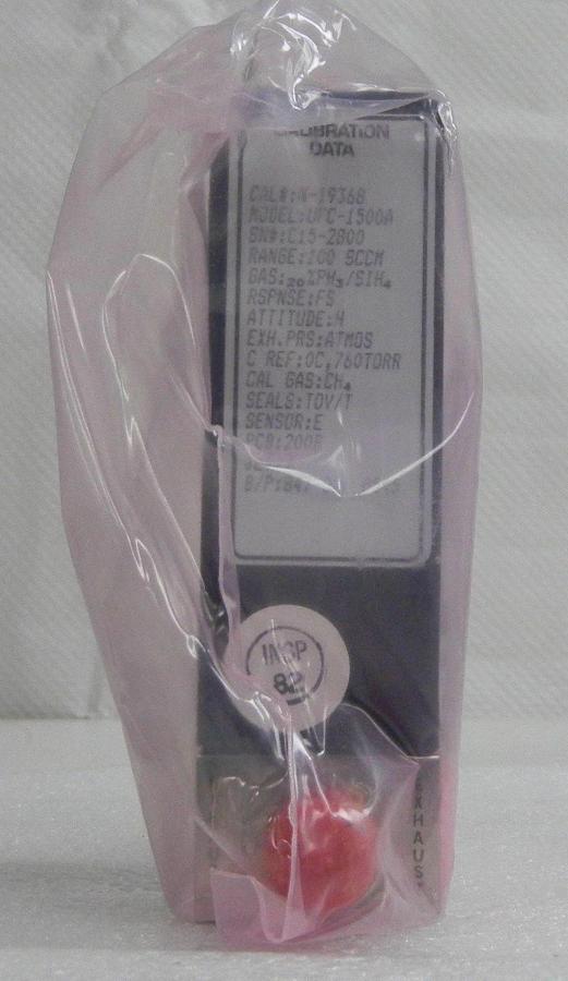 Used Unit UFC-1500A Mass Flow Controller,Gas- 20%PH3/SIH4,Range- 100 SCCM, 1/4" M I/O