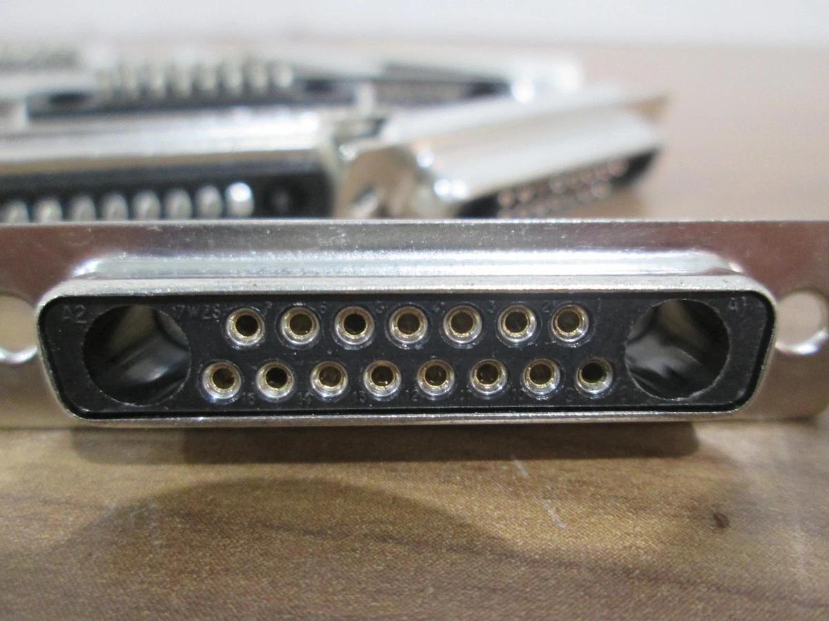 Used Amphenol, L77TWB17W2S, 15 Pin D-Sub Connector, 50V, Used, Lot of 13