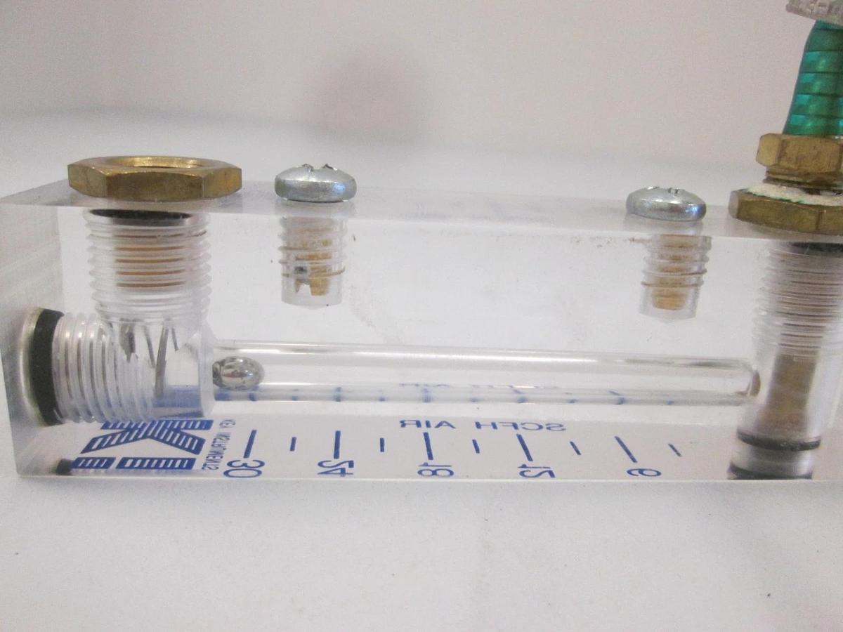 Used King Instruments, 0-30 SCFH Air, Flowmeter, Used
