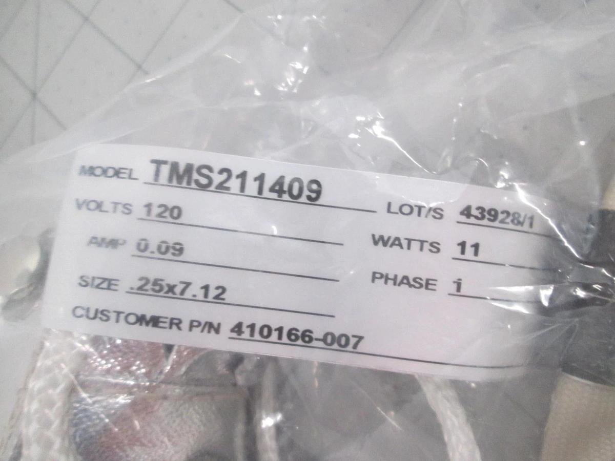 BH Thermal, Briskheat, TMS211409, Heater Jacket, 120V, 0.09A, 11W, Phase, New