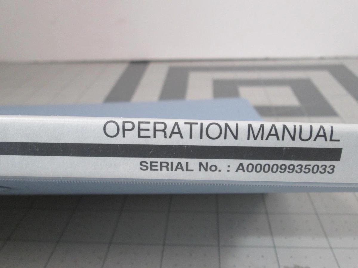 Used TEL Tokyo, ALPHA-8S, Operation Manual, Used