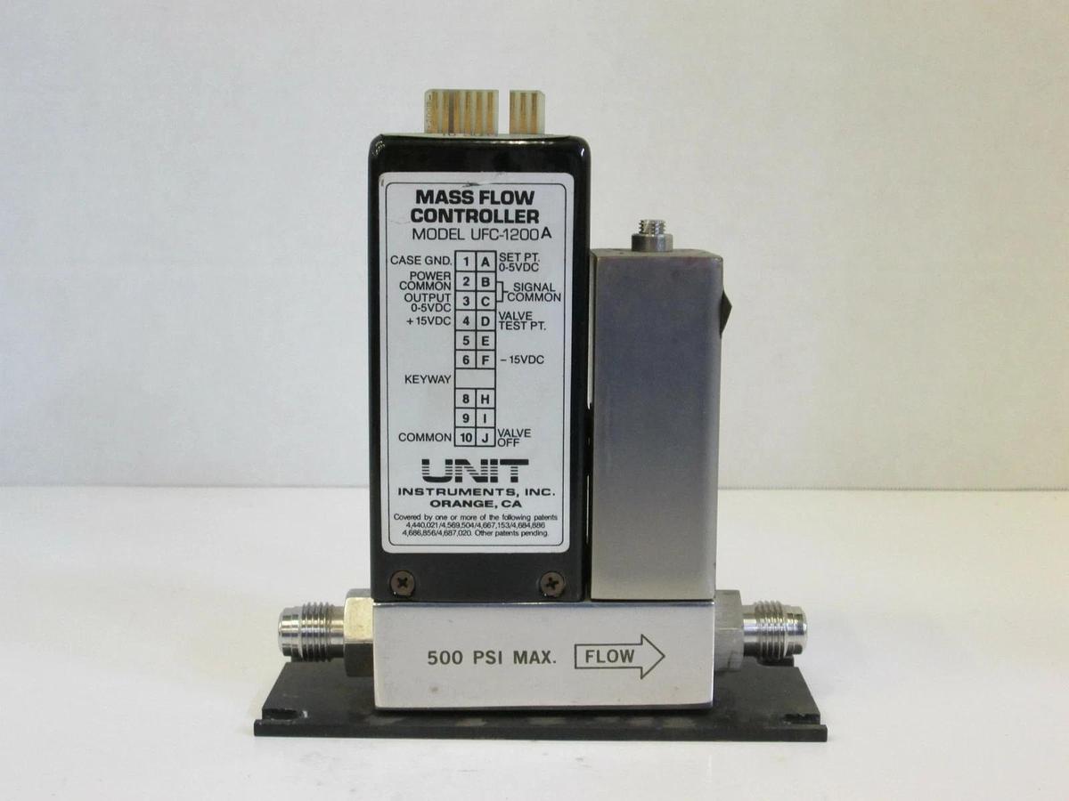 Used Unit UFC-1200A Mass Flow Controller, Gas- O2, Range- 10 SLPM, Used