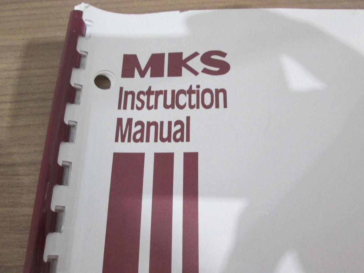 Used MKS, Type 253A, Throttling Valve 20mm to 10", Instruction Manual, Used