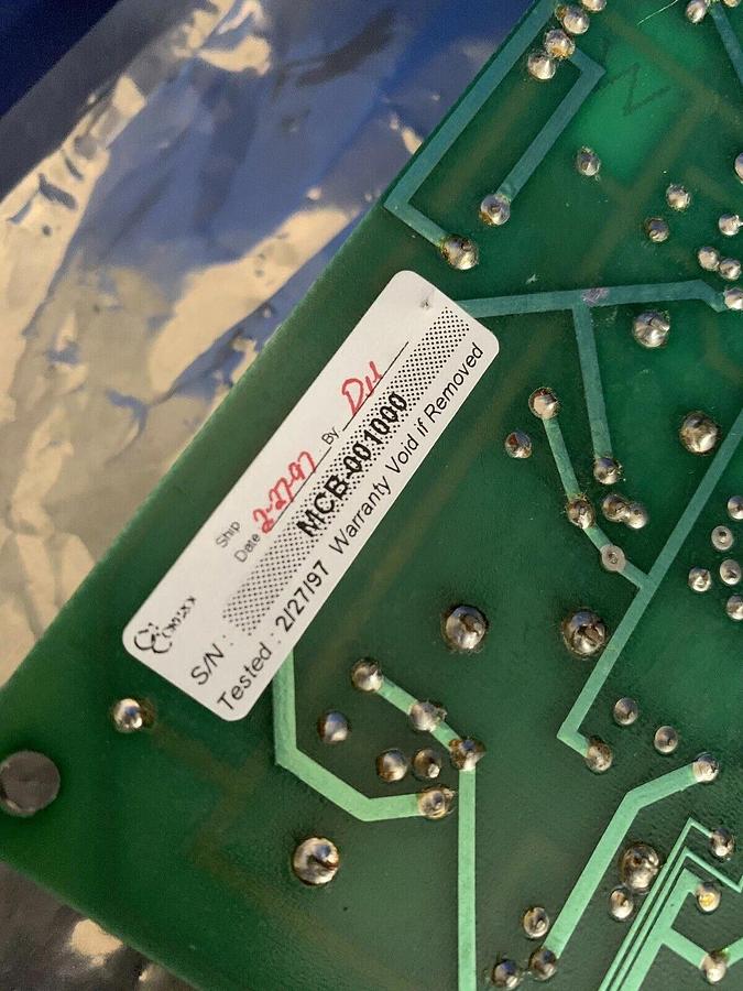 Used GET Control MCB-01 PCB Assy, Used