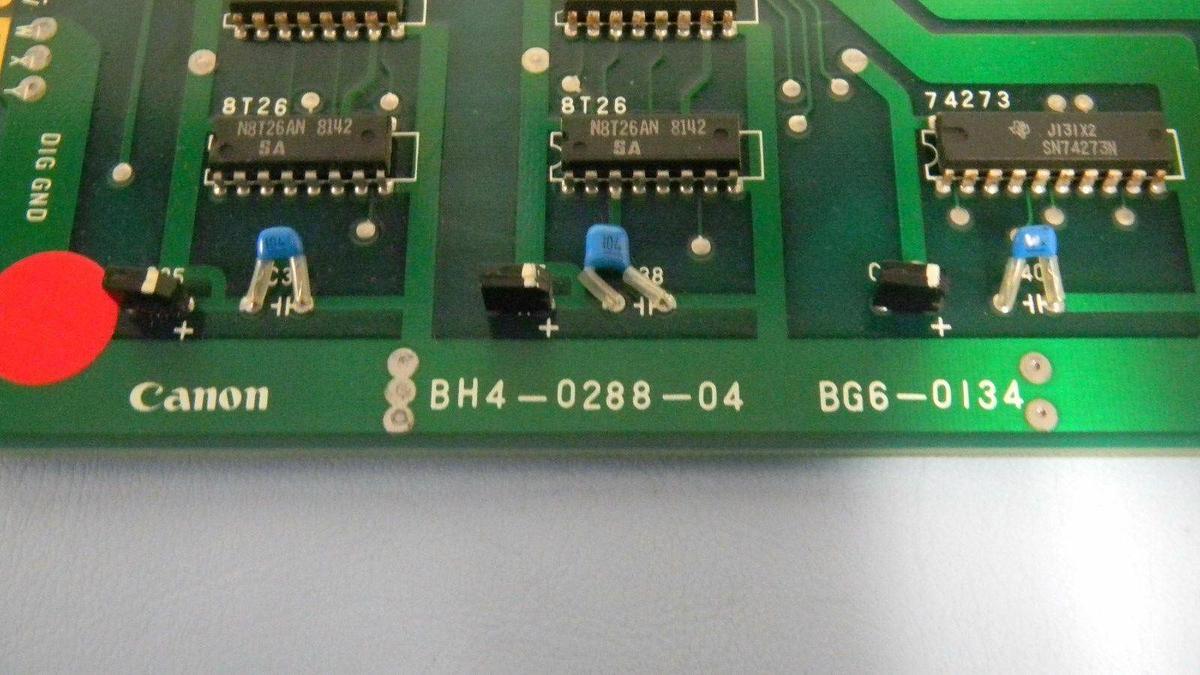Used Canon BH4-0288-04, PCB Assembly, Working When Removed